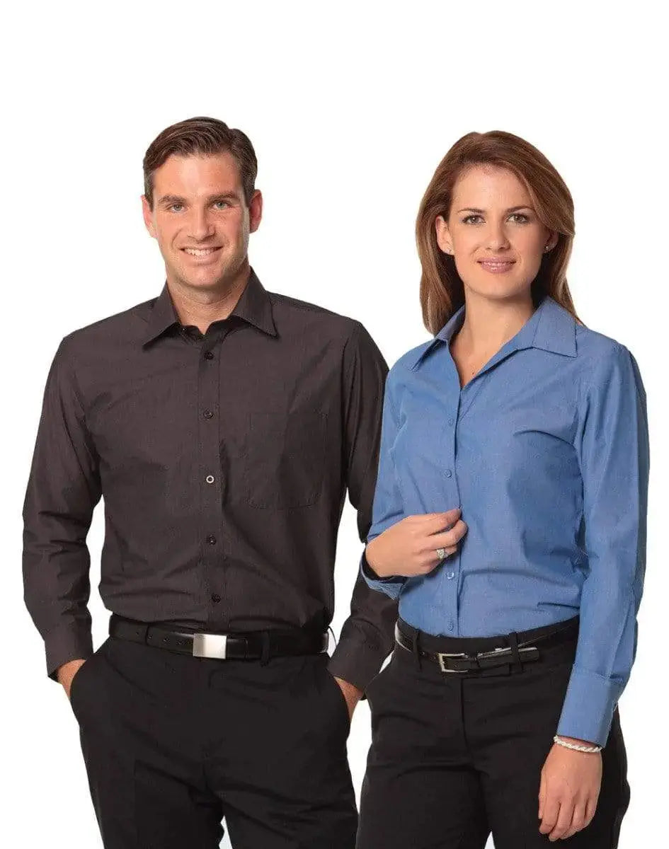 BENCHMARK Men's Nano ™ Tech Long Sleeve Shirt M7002 Metro Workwear.